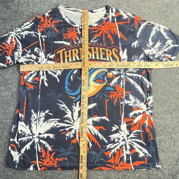 Clearwater Threshers Shirt Mens XL Hawaiian Baseball Minor League Baseball - Picture 7 of 13